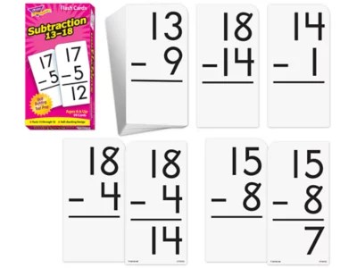 Subtraction 1318 Flash Cards at Lakeshore Learning