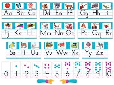 Color Harmony® Alphabet Card Bulletin Board Set at Lakeshore Learning