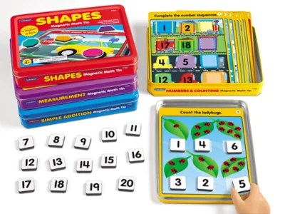 Math Activity Tins Complete Set at Lakeshore Learning