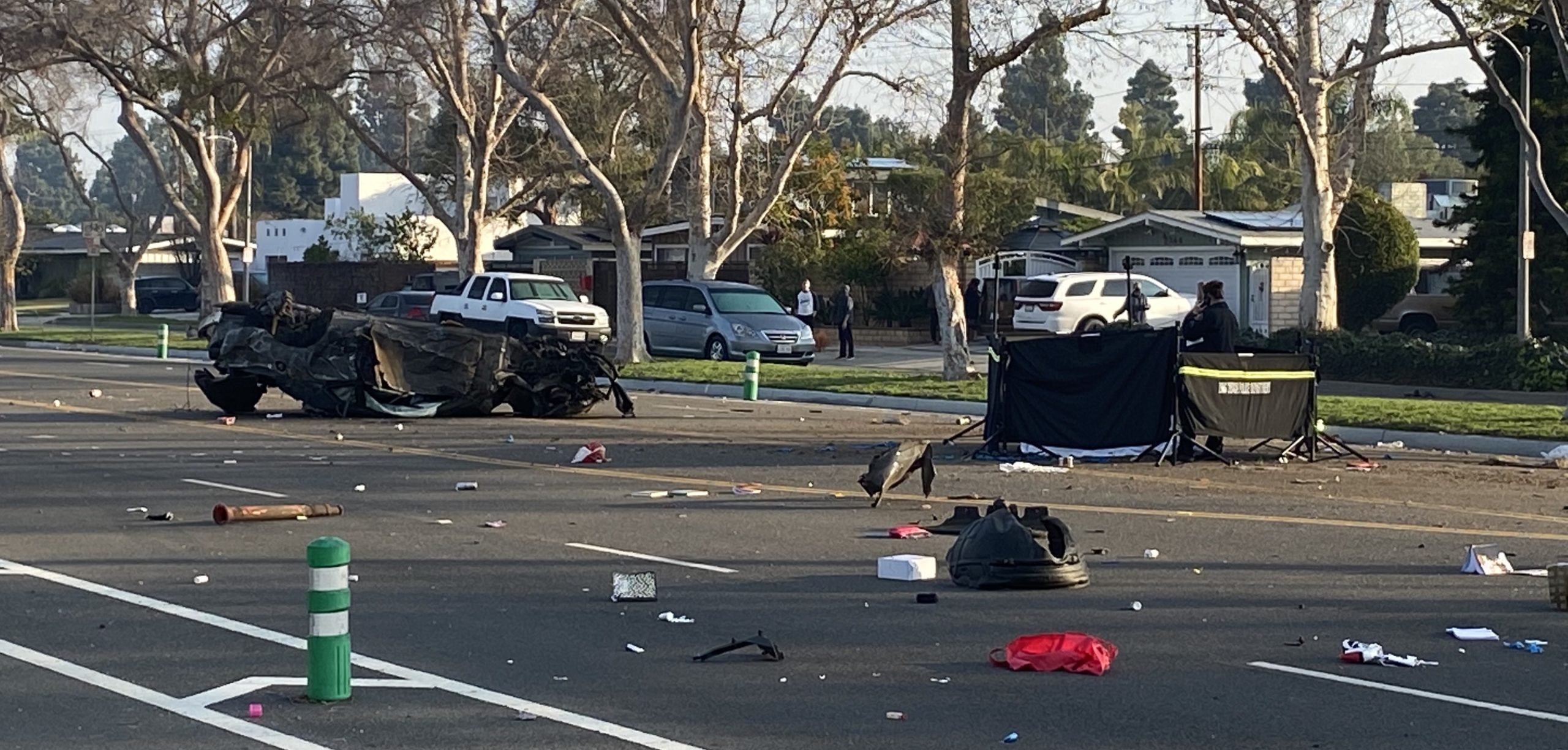 Highspeed crash near El Dorado Park leaves driver dead, wreckage