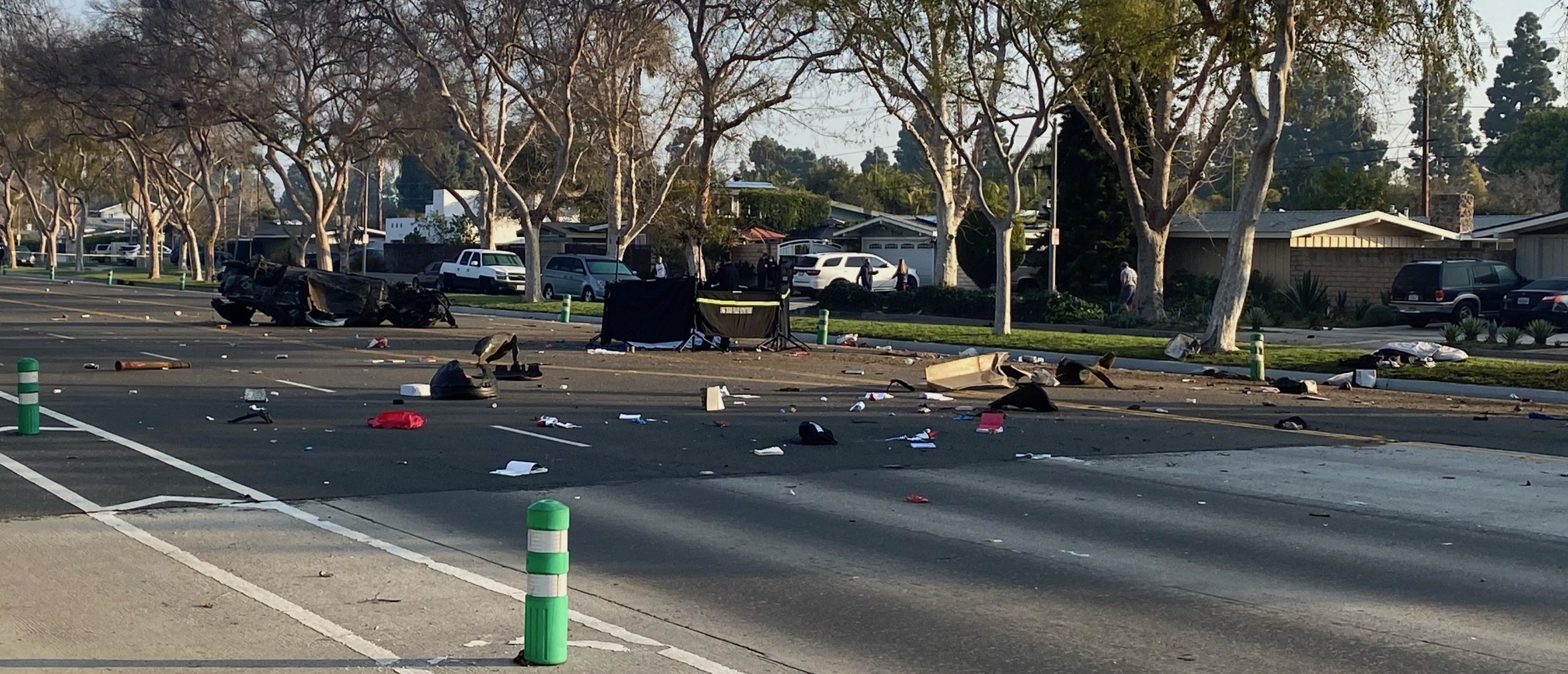 Highspeed crash near El Dorado Park leaves driver dead, wreckage