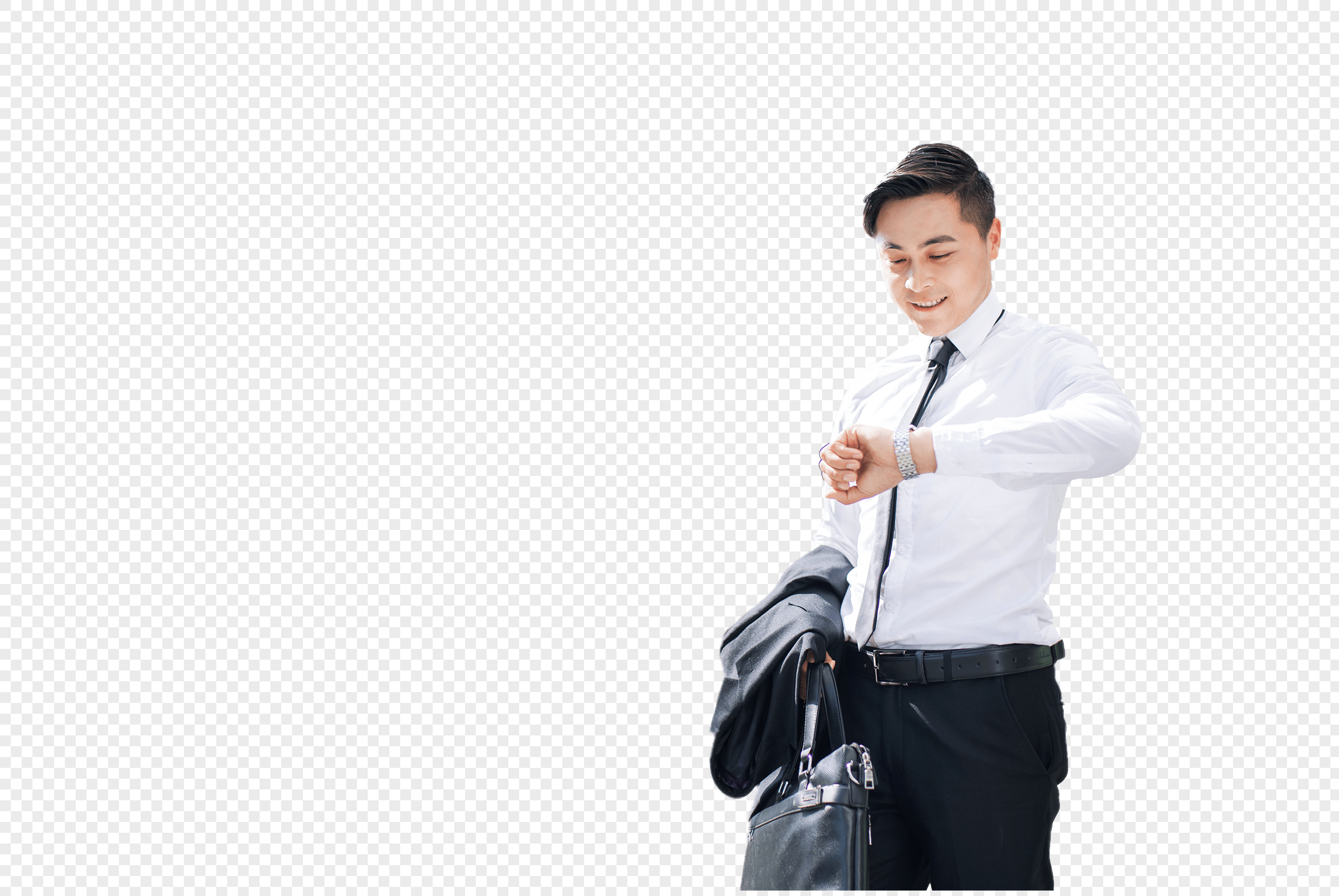 Urban Business White Collar Watch PNG Hd Transparent Image And Clipart Image For Free Download