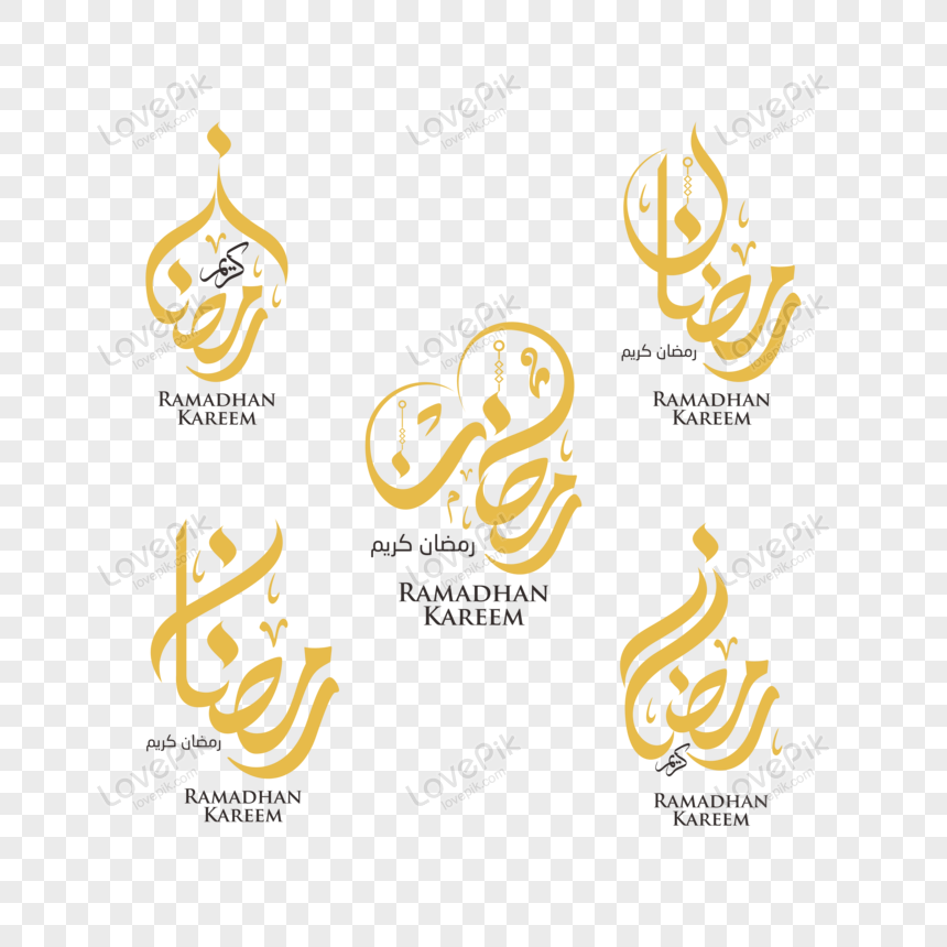 Set Of Arabic Calligraphy Ramadan Kareem Vector Png Image And Psd File For Free Download - Lovepik | 450069504 860_x_860_png