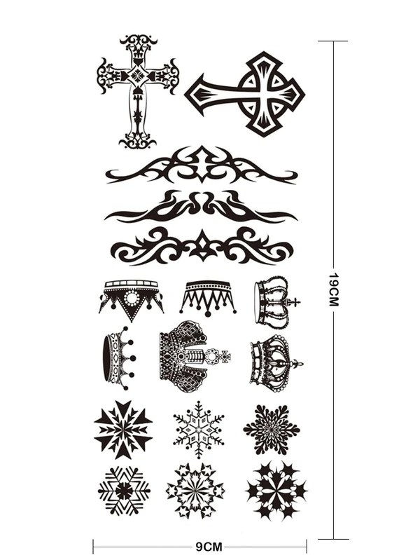 Tatuaggio Adesivo Con Fiocco Di Neve E Adesivo Totem | Shein Italia 799_x_599_webp