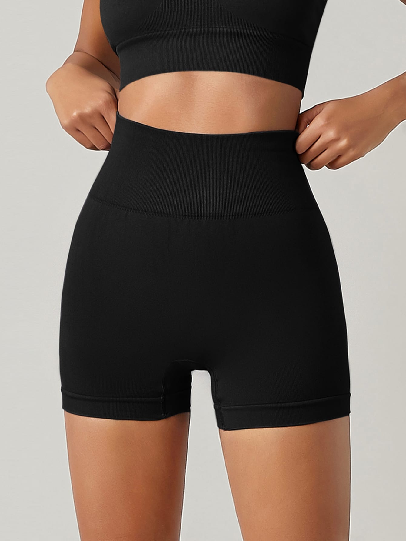 High Waist Seamless Sports Shorts | Shein Asia