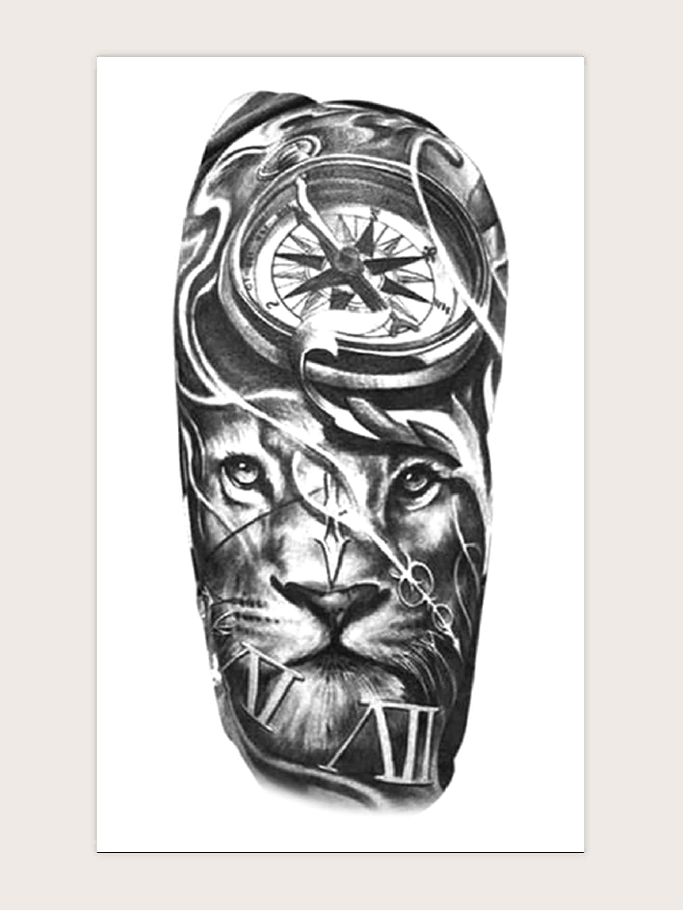 1 Foglio Tatuaggio Con Modello Di Leone | Shein Italia 1785_x_1340_webp