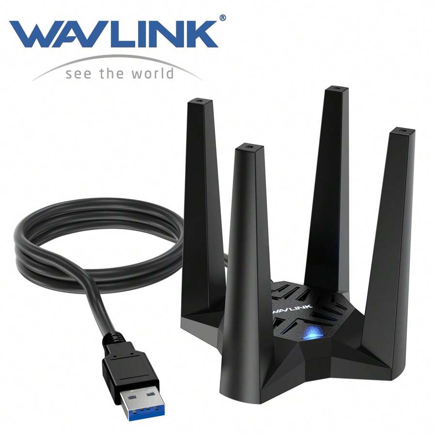 WAVLINK WAVLINK USB WiFi 6 Adapter, AX1800 USB 3.0 WiFi Dongle For PC
