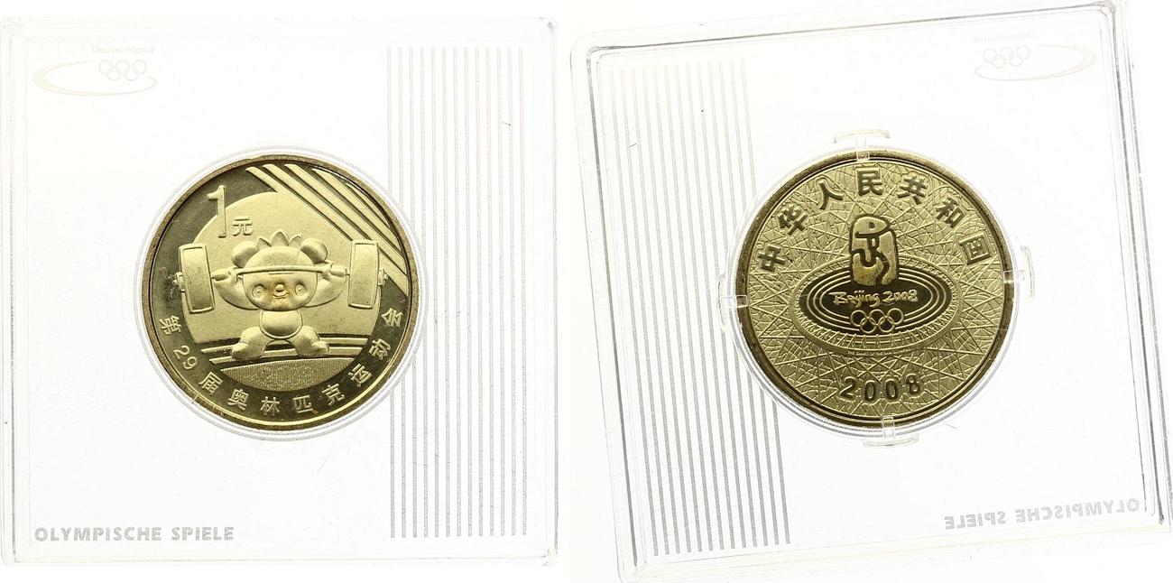 1 Yuan 2008 China Olympische Spiele Peking 2008 Olympia st