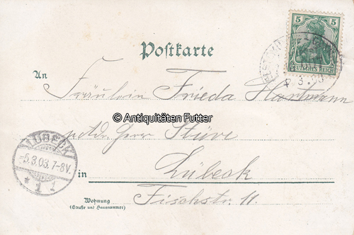 Lehe / Bremerhaven 1903 Ansichtskarte / Postkarte / Litho