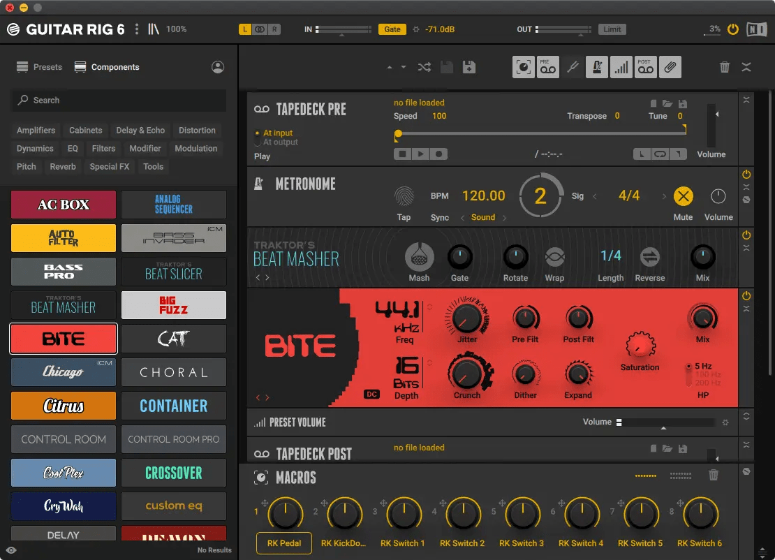 Guitar Rig 6 Pro For Mac v6.2.4 吉他放大模拟器 苹果系统之家