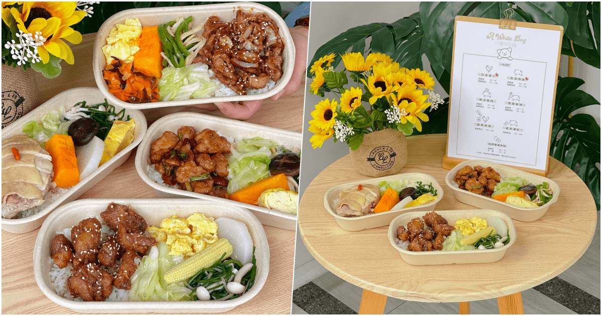 【一隻小白狗】高雄市新興區一個人也能吃的熱炒餐盒，必吃宮保雞丁！