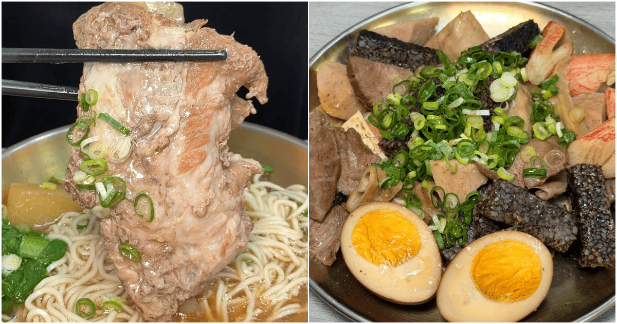 【盛源號】台南新發現超嫩巨大銷魂軟骨排麵，現炒榨菜肉絲麵！菜單