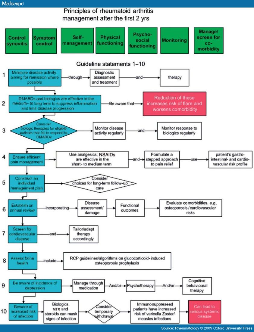 Guideline for the Management of Rheumatoid Arthritis (After First 2 Years)