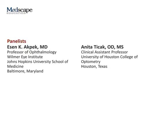 Advances in Dry Eye Where Are We Now? (Transcript)