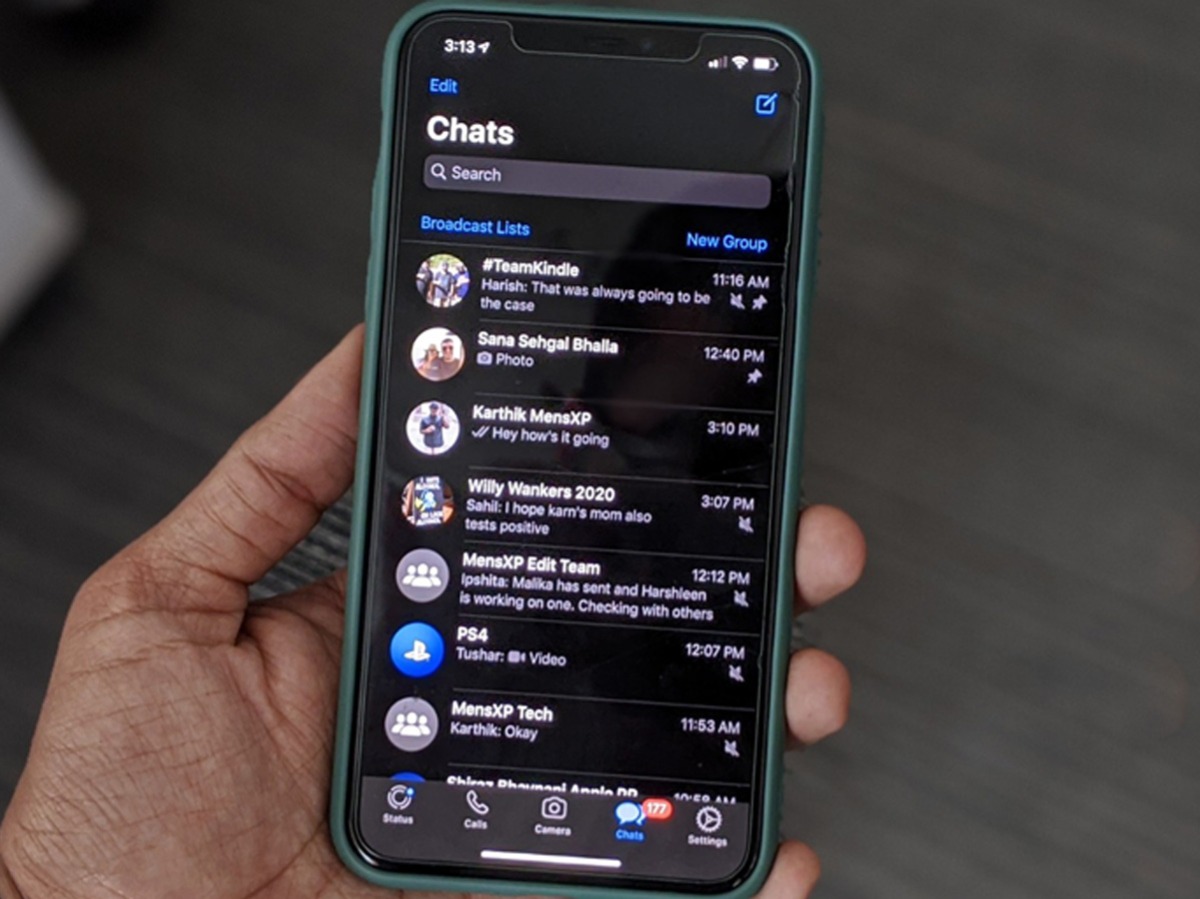 Unendlichkeit Die Gäste dark mode whatsapp iphone