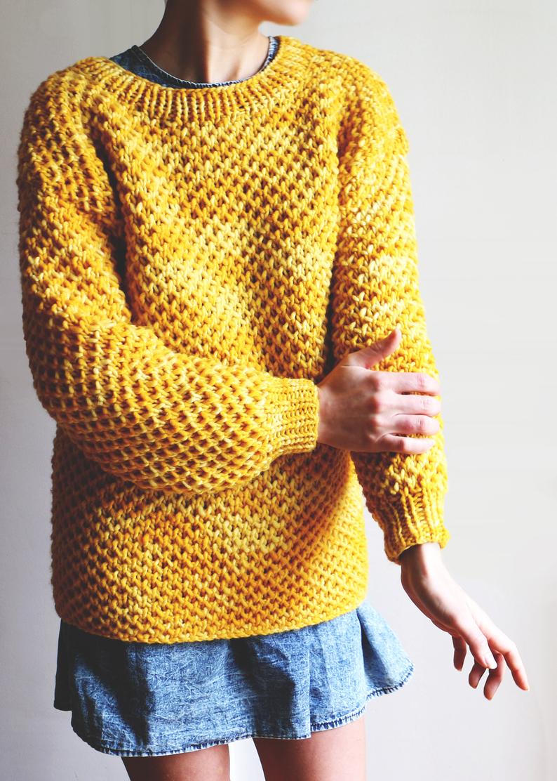 Hey honey sweater knitting pattern