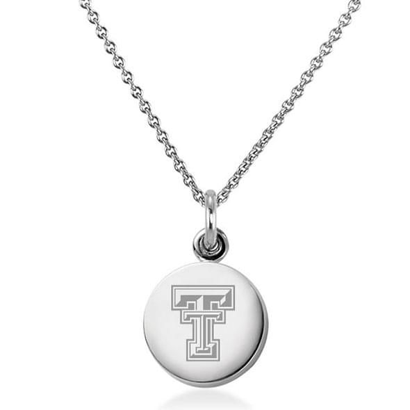 Texas Tech Necklace with Charm in Sterling Silver Graduation Gift