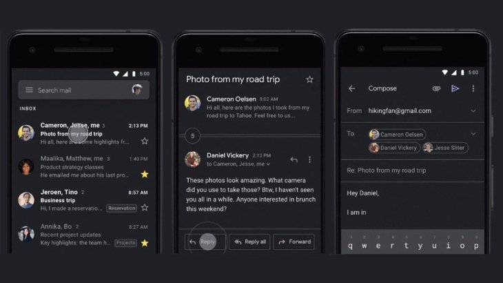 Here's How You Can Turn On The Dark Mode In The Gmail App