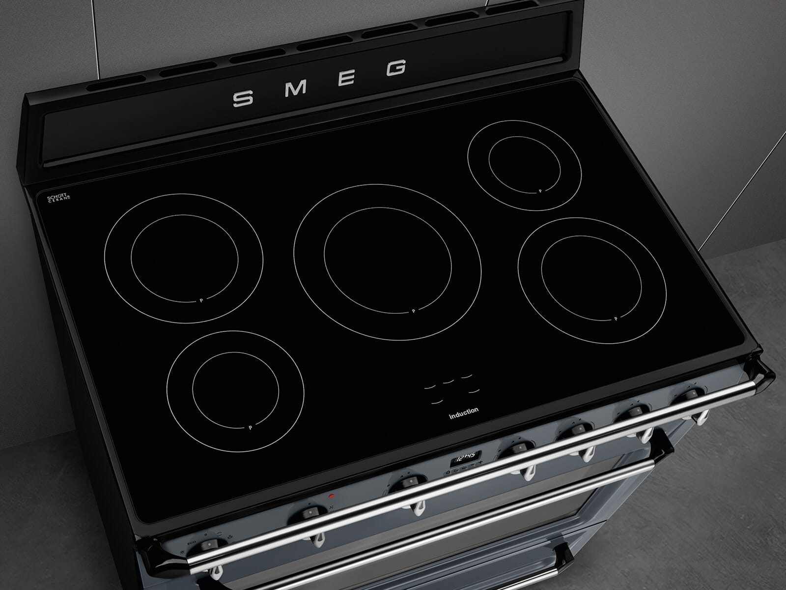 Smeg TR90IGR2 Induktion Standherd Slate Grey