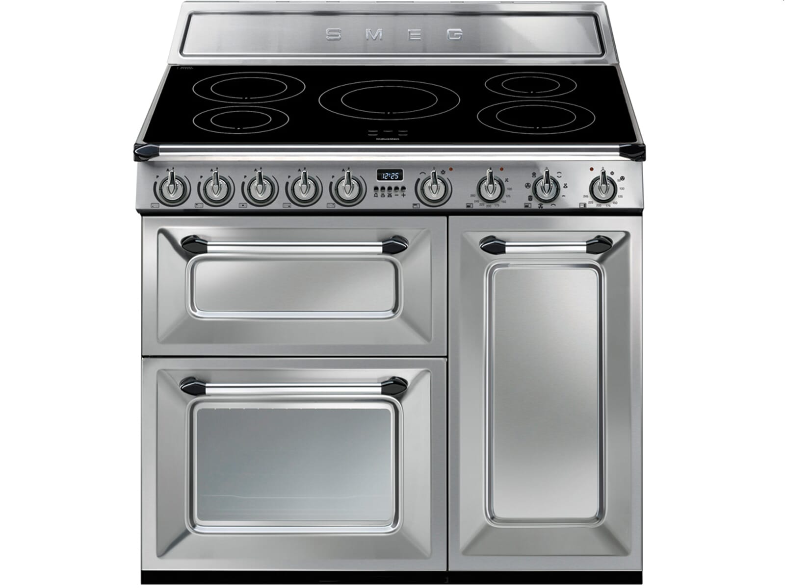 Smeg TR93IX Induktion Stand Herd Edelstahl Kombiherd Backofen