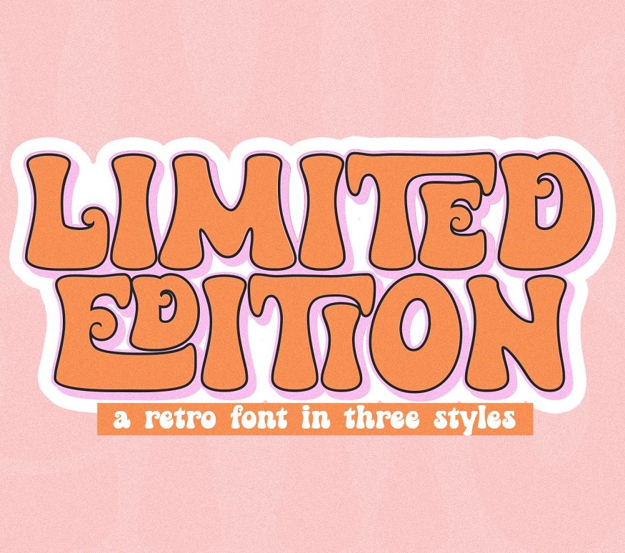 Limited Edition Retro Font