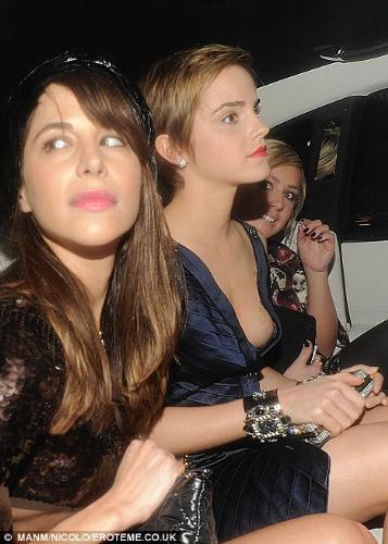 Why the nip slip again Emma Watson? Any advice like no more plunging