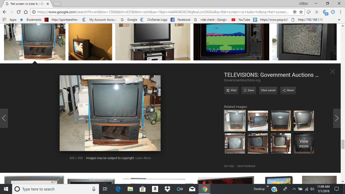Flat Screen VS Tube TV / myLot