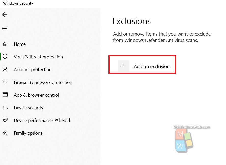 How To Exclude A Folder From Windows Defender Scan In Windows 10 9472