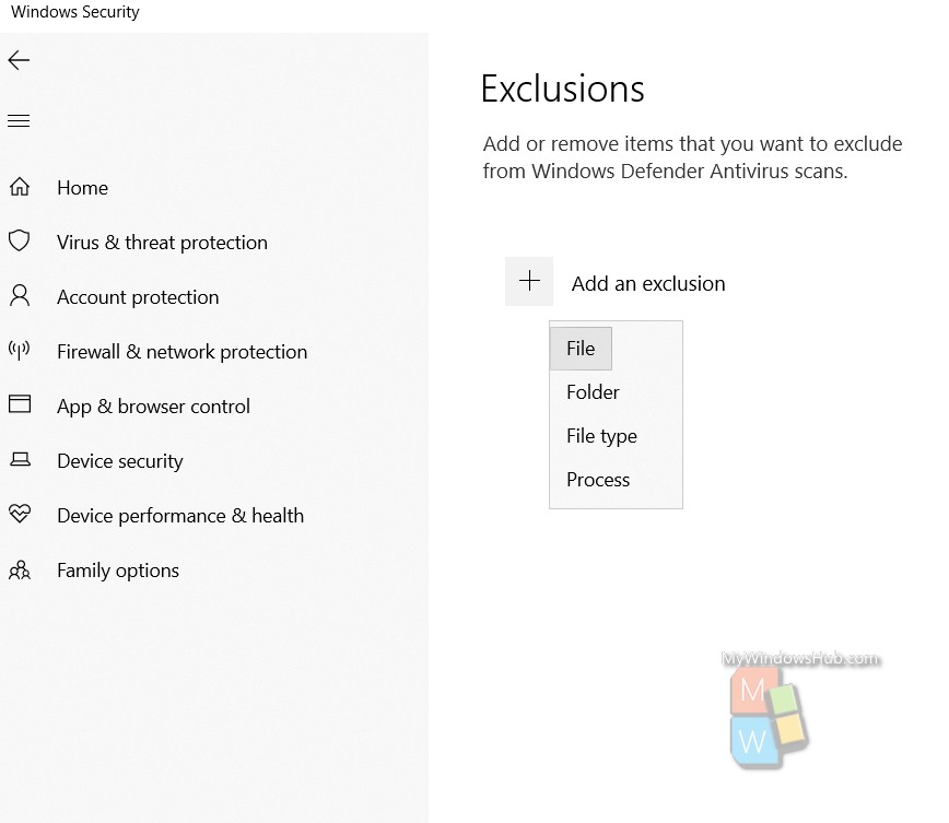 How To Exclude A Folder From Windows Defender Scan In Windows 10 7744