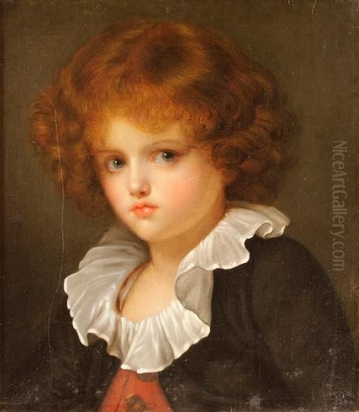 Boy In Red Waistcoat oil painting reproduction by Jean Baptiste Greuze