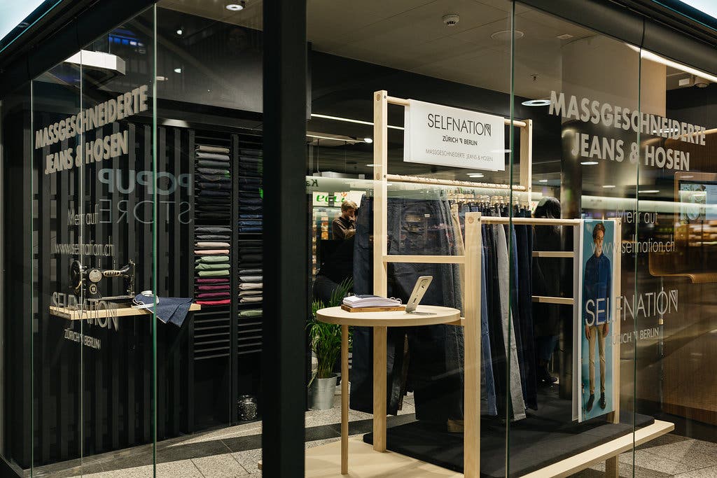 Selfnation PopUp Store Zürich HB Mit dem Scanner zur perfekt