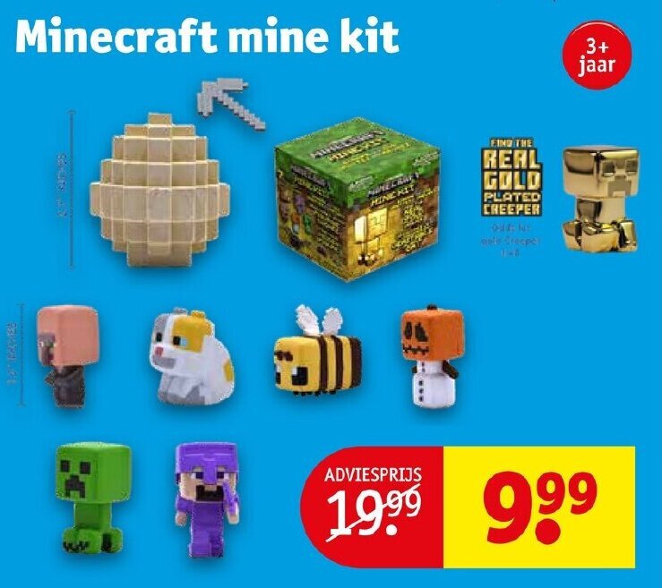 Minecraft mine kit promotie bij Kruidvat