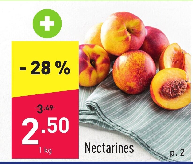 Nectarines promotie bij ALDI