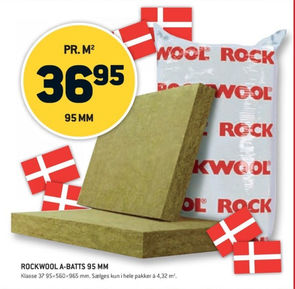 Rockwool isolering tilbud hos XLBYG