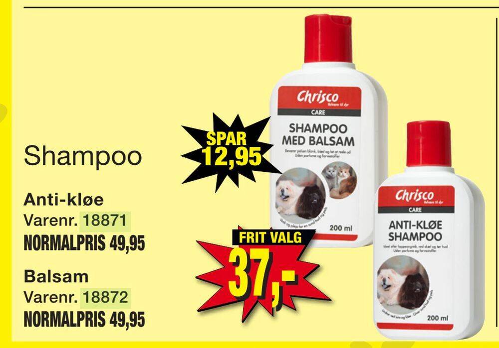 Shampoo tilbud hos Harald