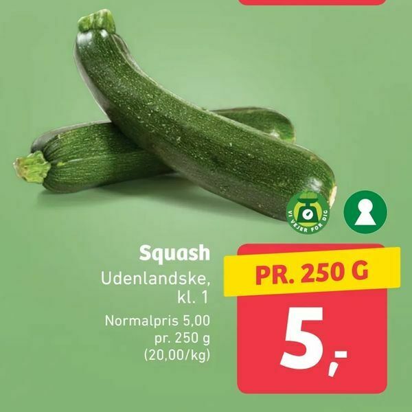 Squash tilbud hos ALDI