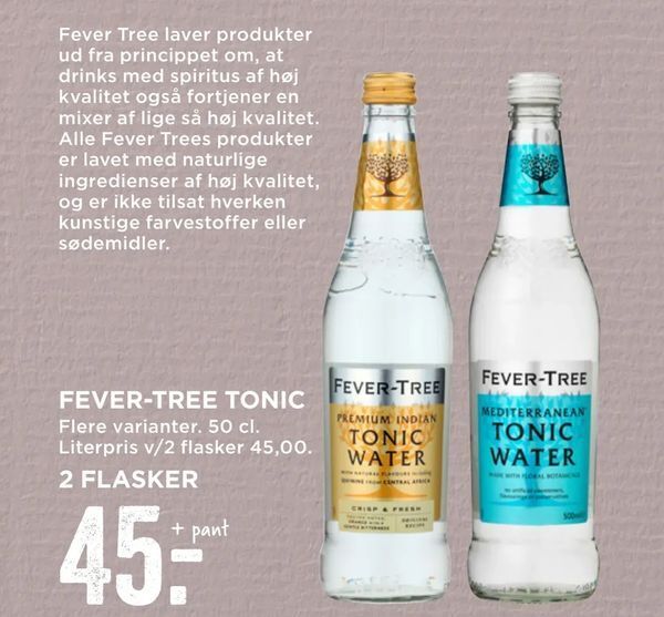 Fevertree tonic tilbud hos MENY