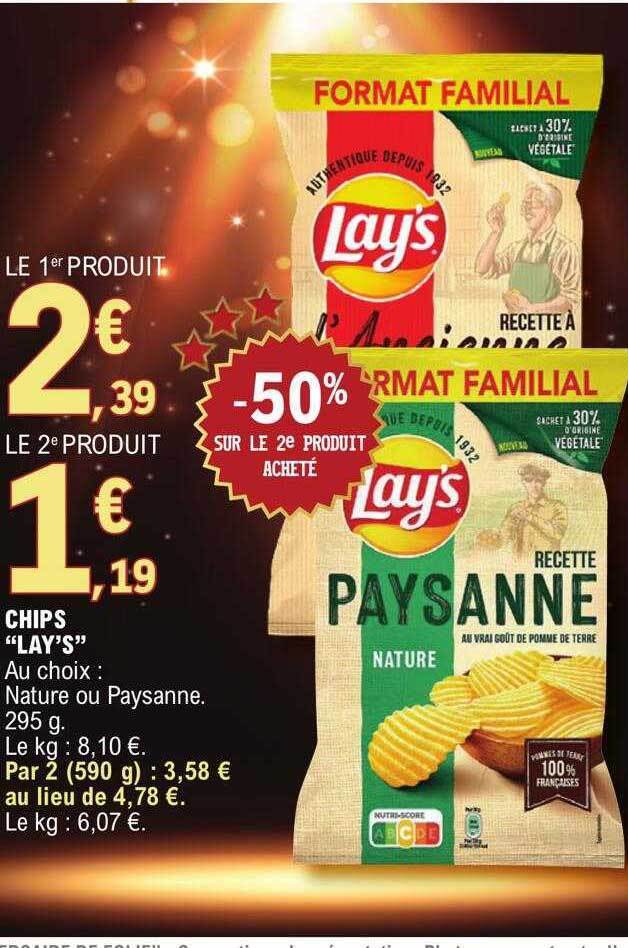 Promo Chips chez E.Leclerc