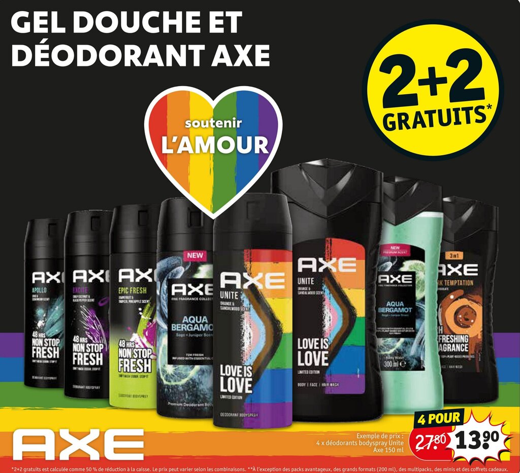 Promo AXE chez Kruidvat