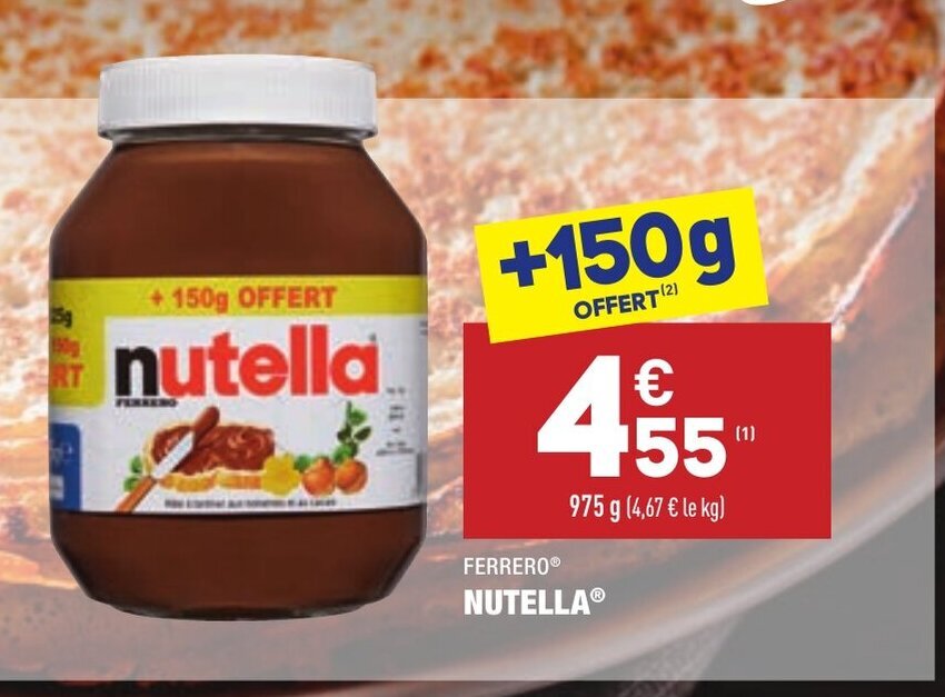 Promo Nutella chez ALDI