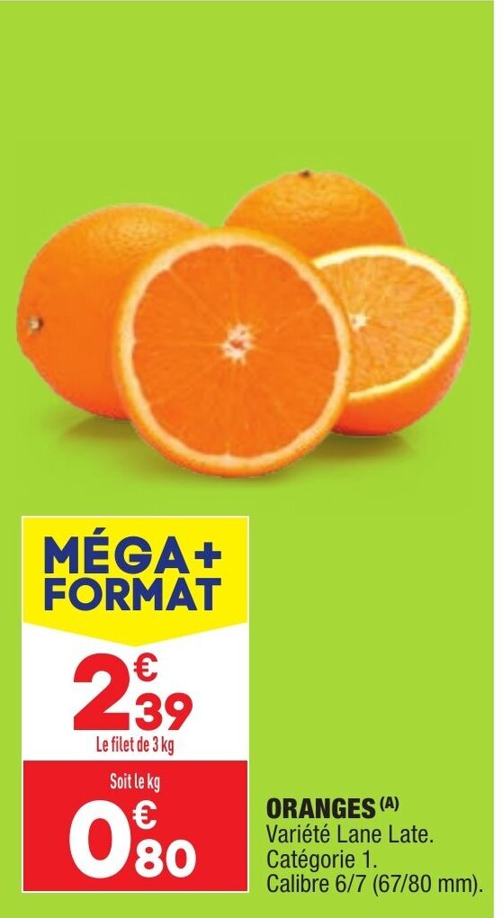 Promo Oranges chez ALDI