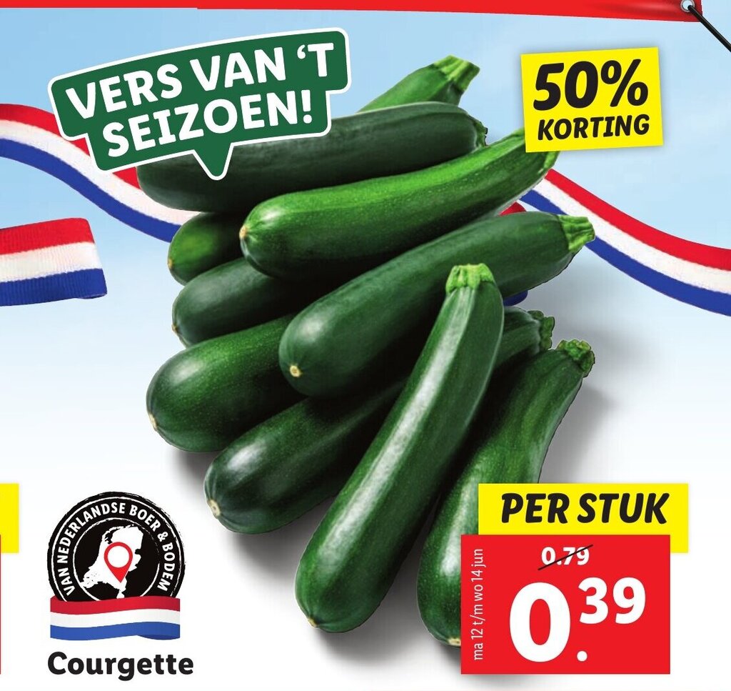 Courgette aanbieding bij Lidl