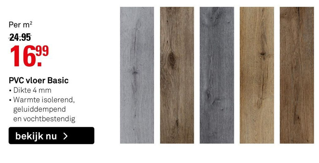 PVC vloer Basic aanbieding bij Karwei
