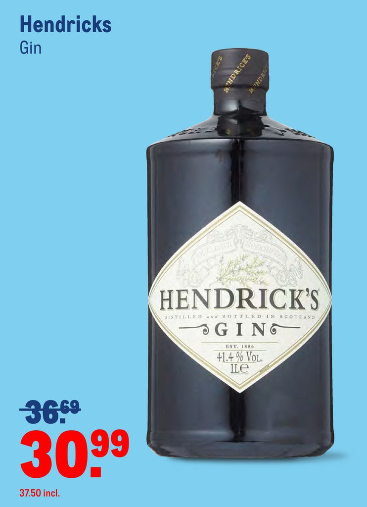 Hendricks Gin aanbieding bij Makro