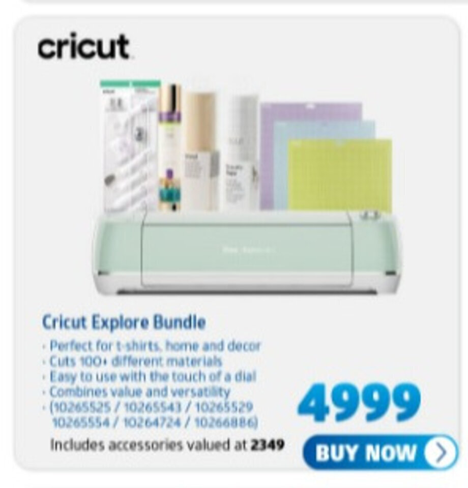 Cricut Explore Bundle offer at Incredible Connection