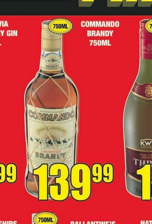 Commando brandy offer at Boxer