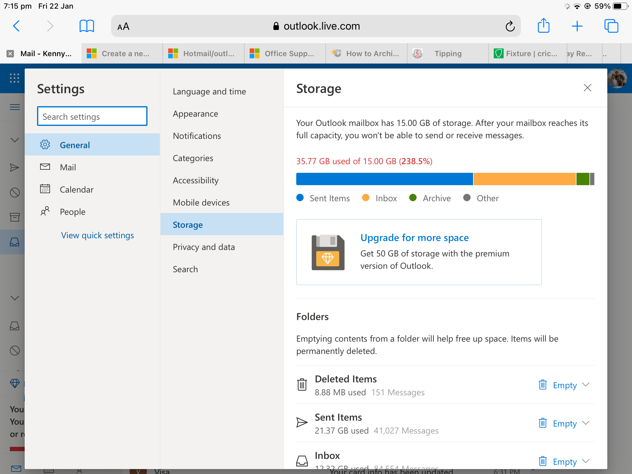 How to Check Microsoft Outlook Storage Space OpenXmlDeveloper