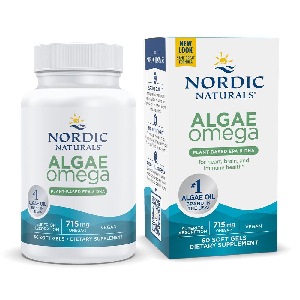 상품 상세보기 [Nordic Naturals] 노르딕 내추럴스 ,알지 오메가3 715 mg, 60 소프트젤 ,Algae