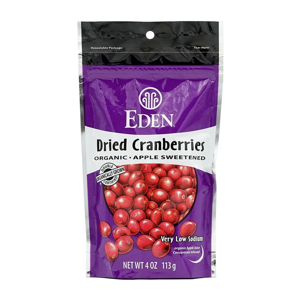 상품 상세보기 [Eden Foods] 에덴 푸드 ,더블 유기농 말린 크랜베리 위드 사과주스 113g ,Double Organic Dried Cranberries
