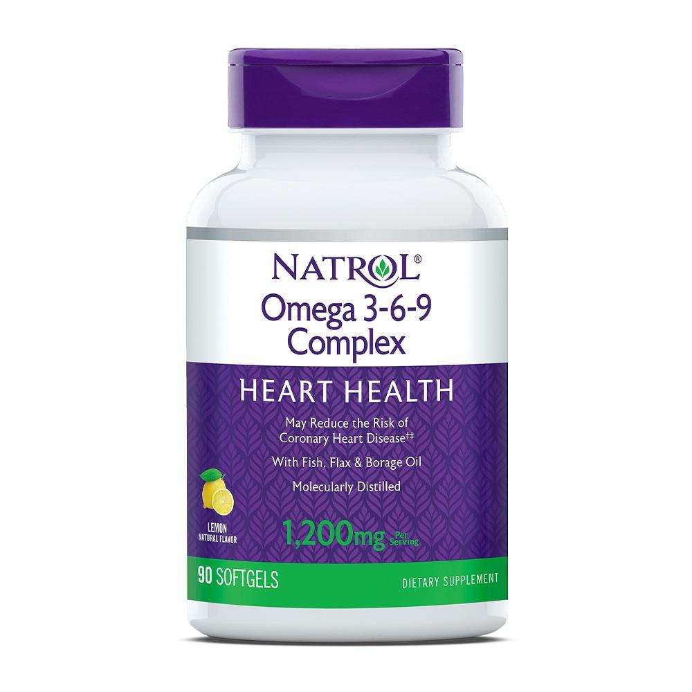 상품 상세보기 [Natrol] 나트롤 ,오메가 369 컴플렉스 1200 mg 레몬, 90 소프트젤 ,Omega 36